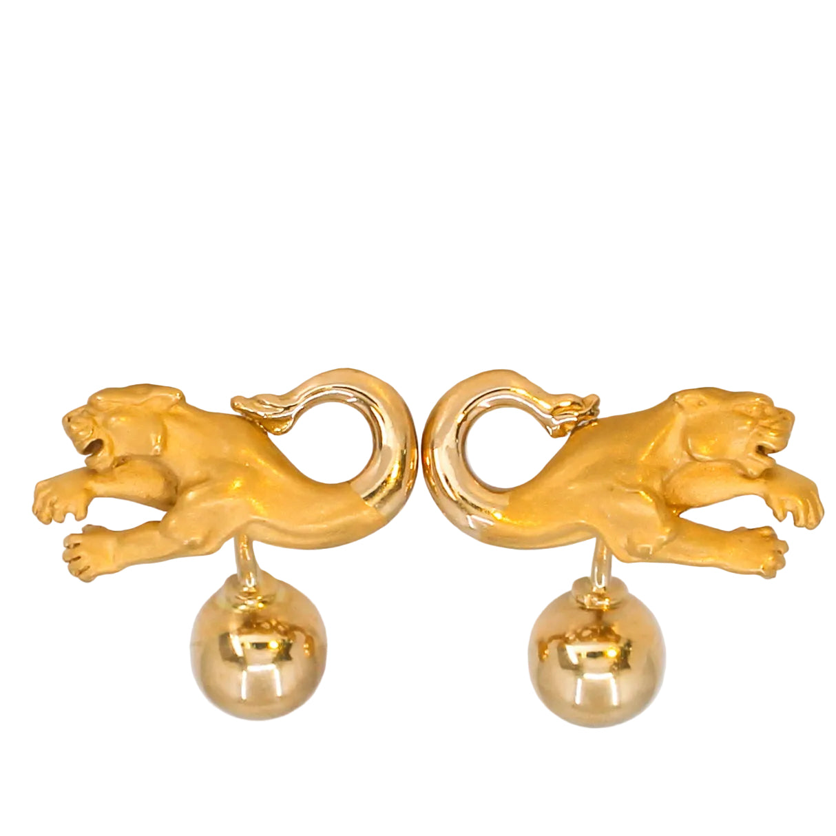 CARRERA Y CARRERA Panther Cufflinks, 18k Gold