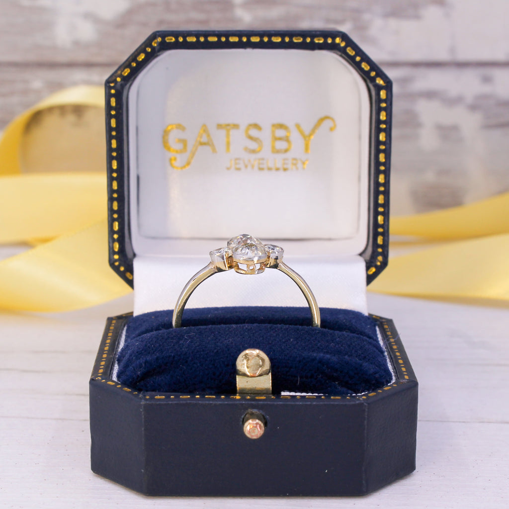 vintage toi et moi ring