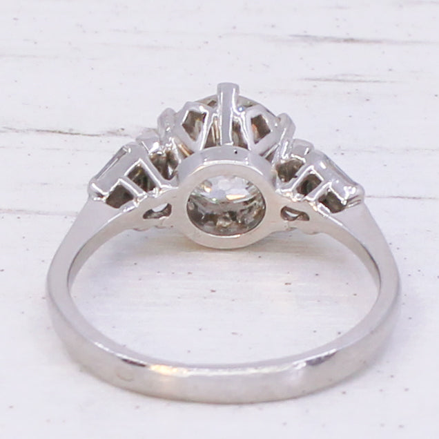 old European cut diamond ring