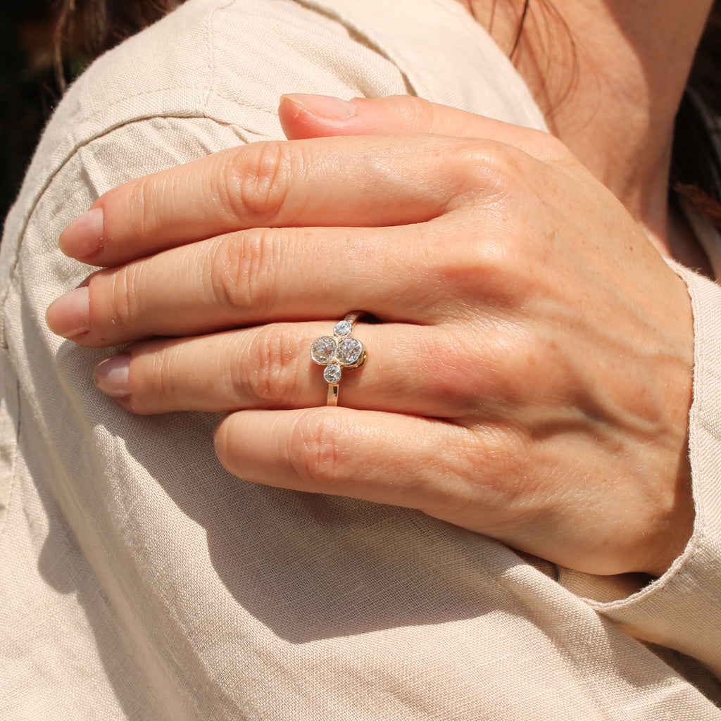 vintage toi et moi ring