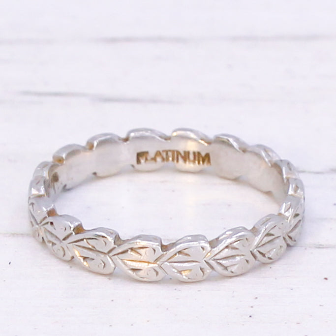 vintage platinum wedding ring
