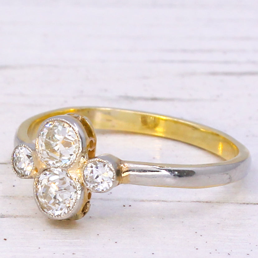 vintage toi et moi ring