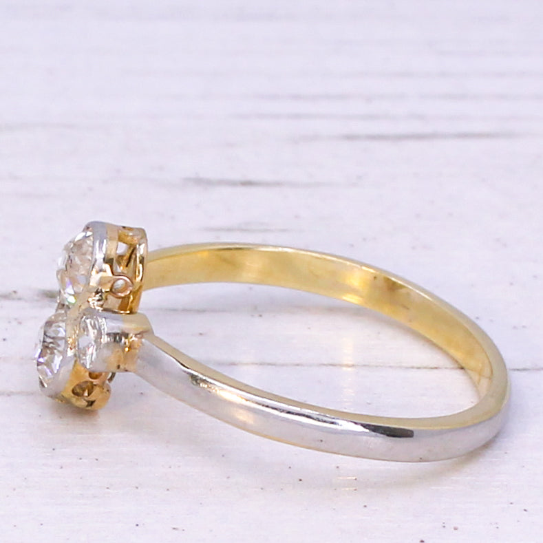 vintage toi et moi ring