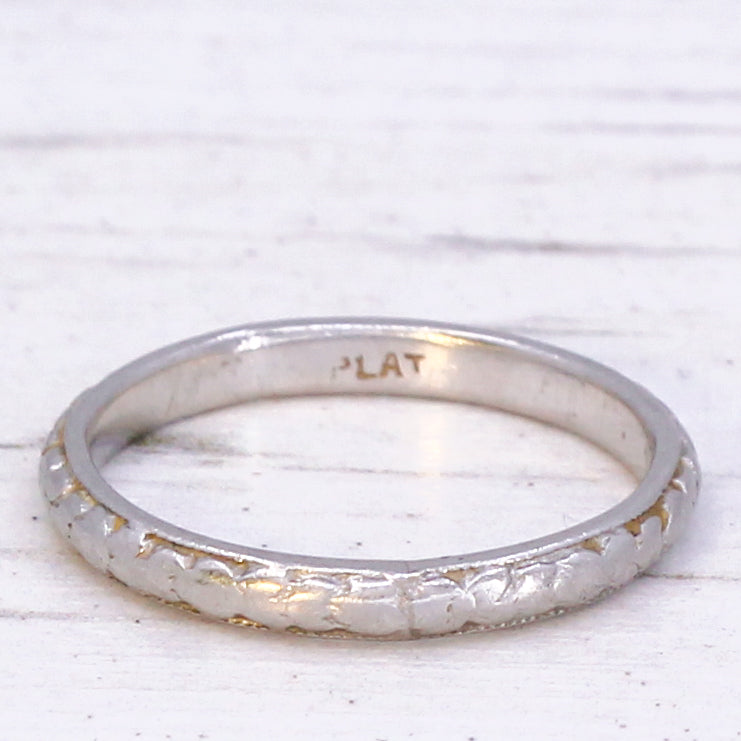 vintage platinum wedding ring