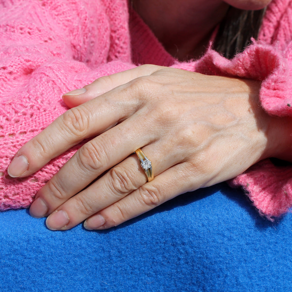 Antique diamond solitaire