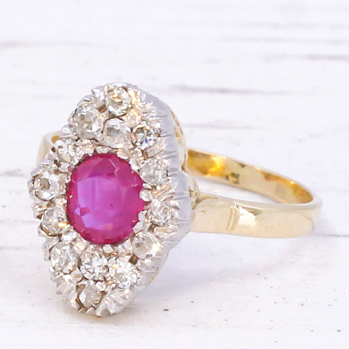 antique mogok ruby