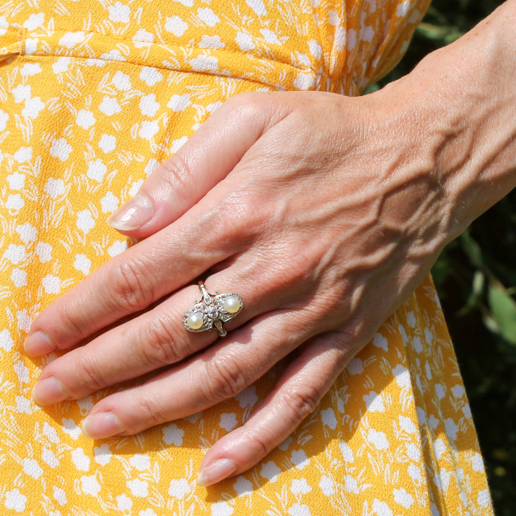 antique pearl ring