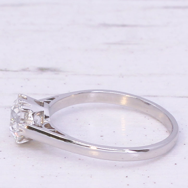 Old European cut diamond engagement ring