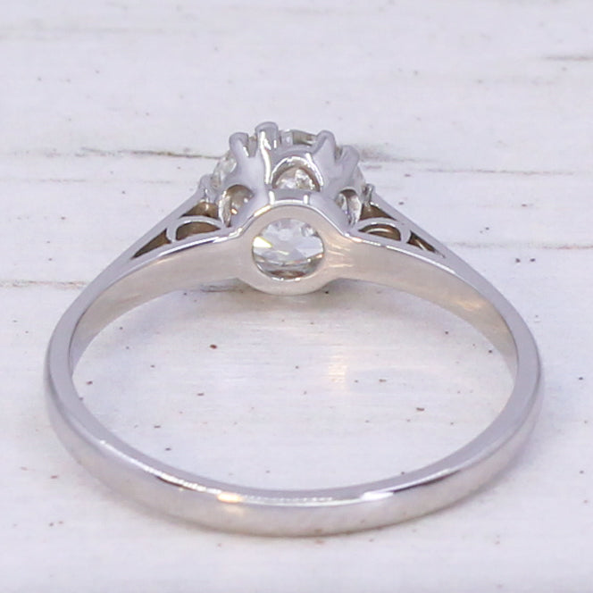 Old European cut diamond engagement ring