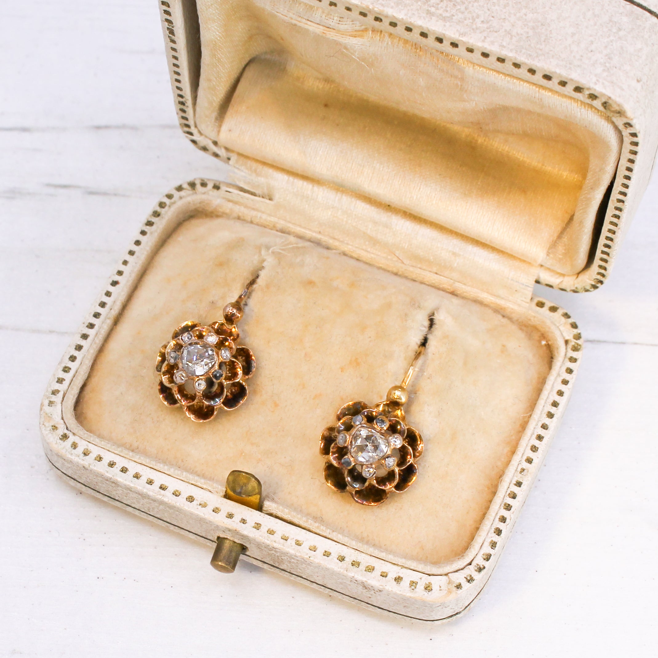 Georgian diamond earrings