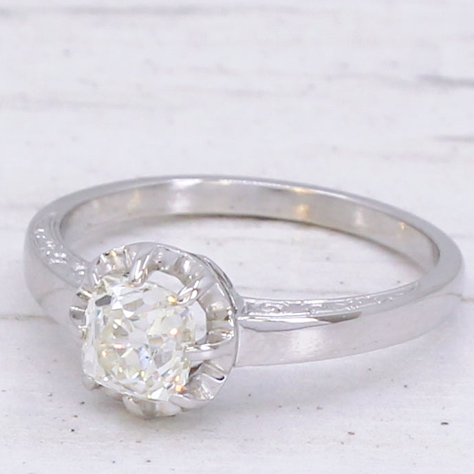 vintage old cut engagement ring
