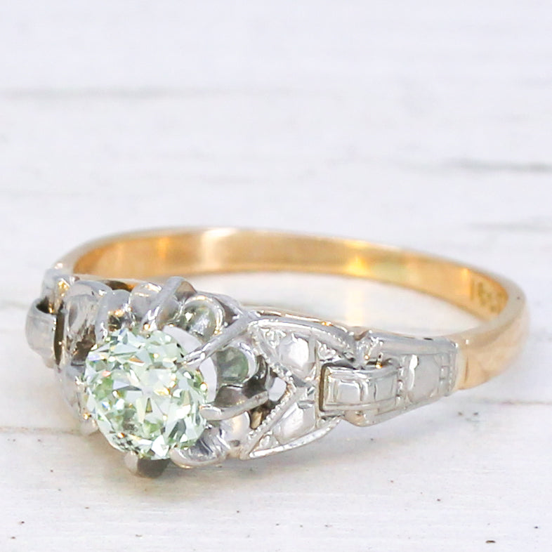 green natural diamond
