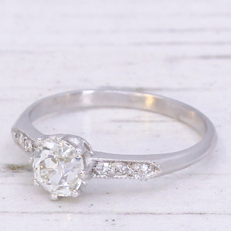 Art Deco diamond engagement ring