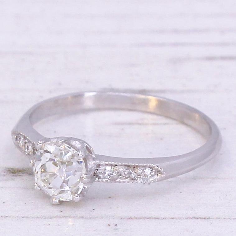 Art Deco diamond engagement ring