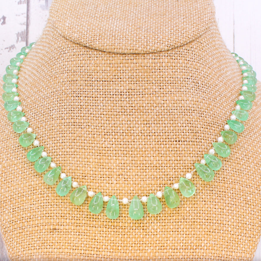 vintage Colombian emerald necklace 