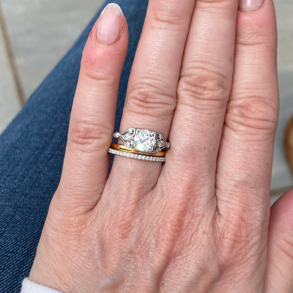 Edwardian 1.06 Carat Old Cut Diamond Engagement Ring, circa 1910
