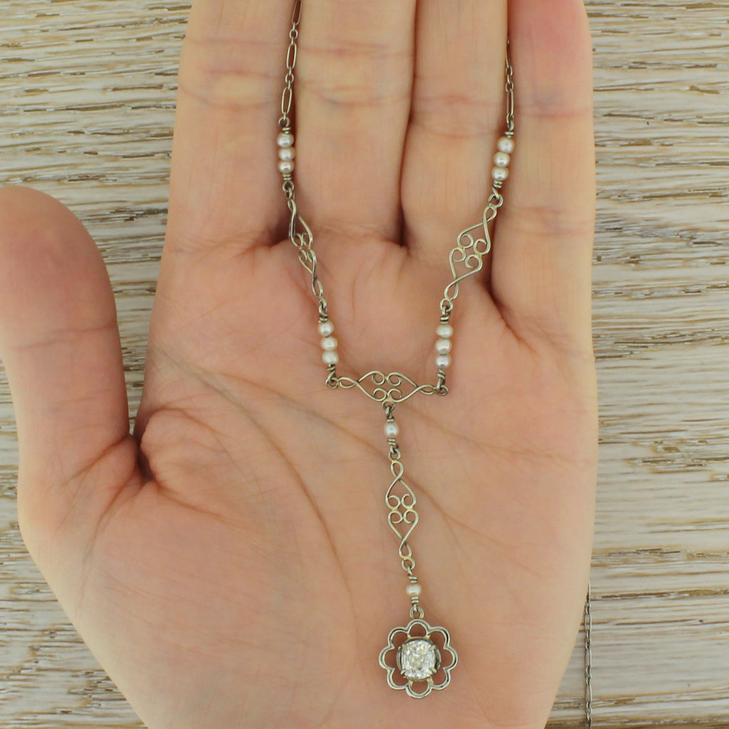 vintage diamond necklace