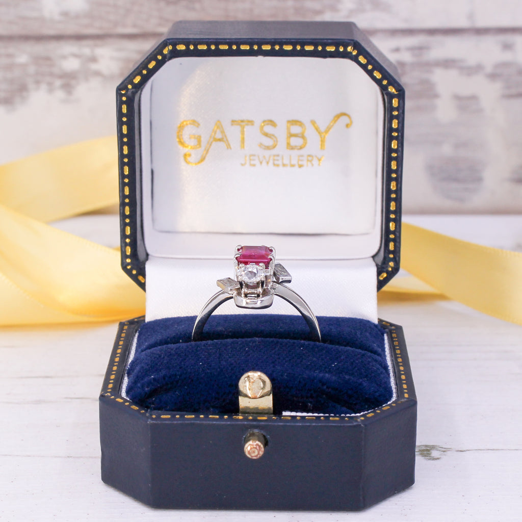 Art Deco Burmese Ruby