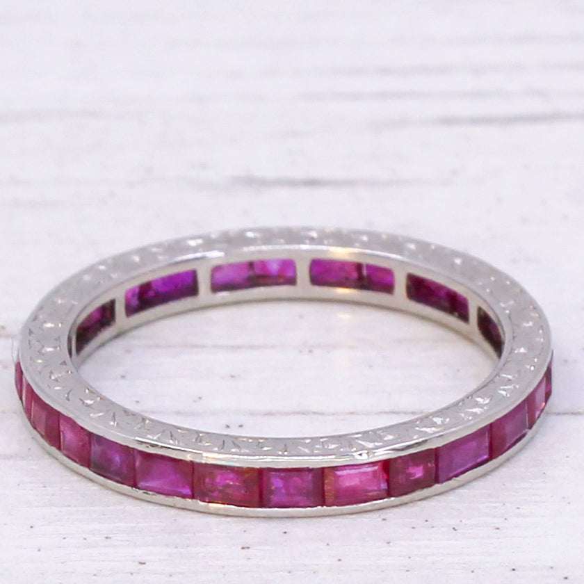 Ruby eternity ring
