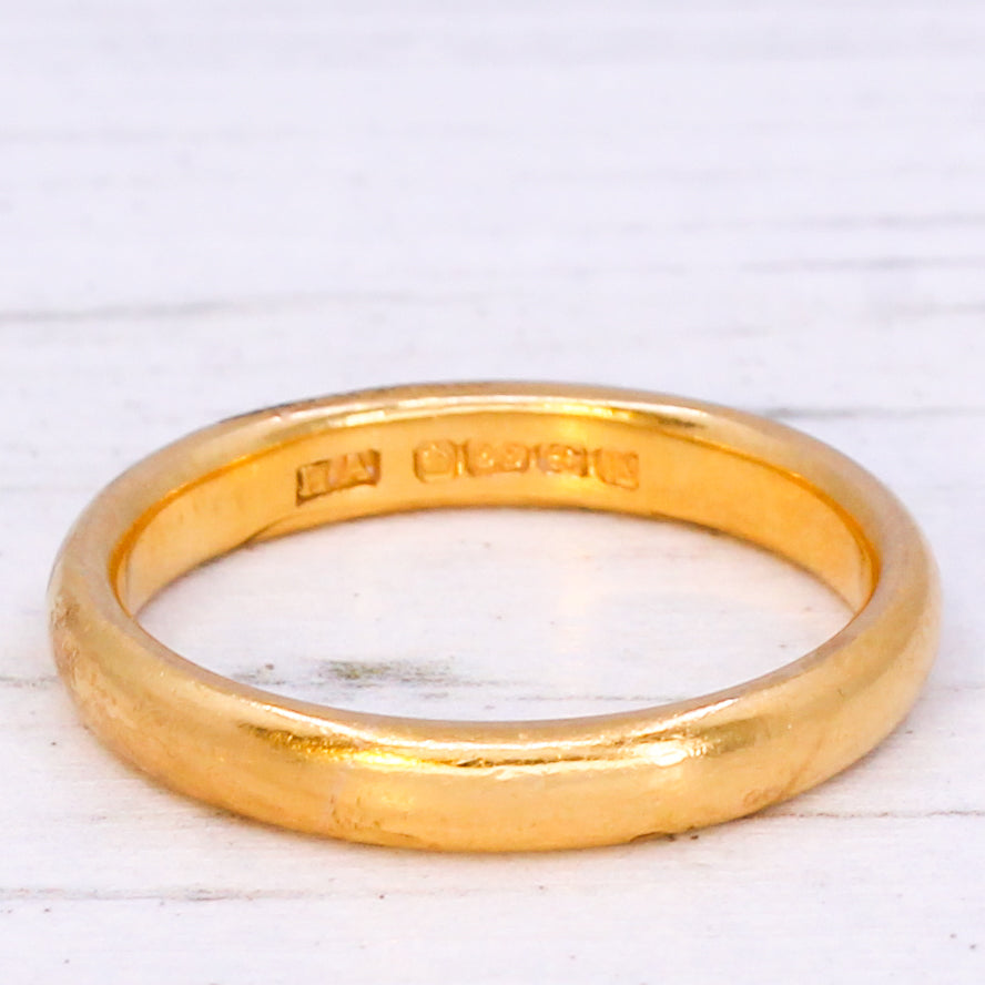 vintage 22k wedding band