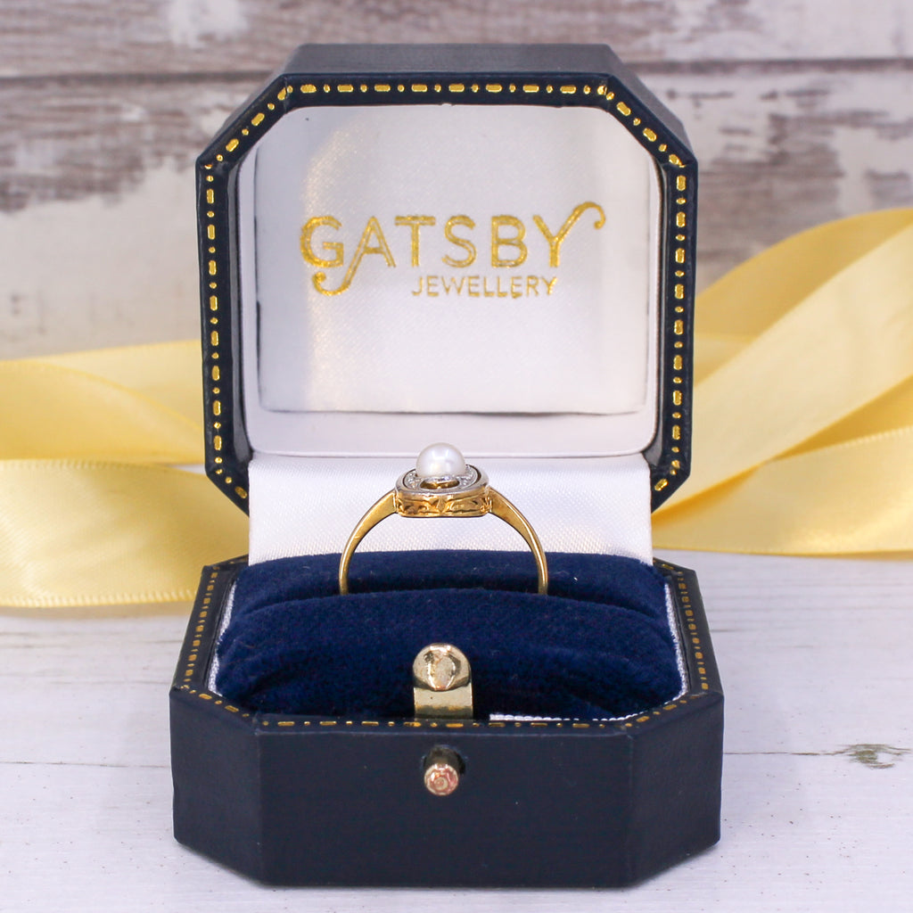 vintage pearl ring