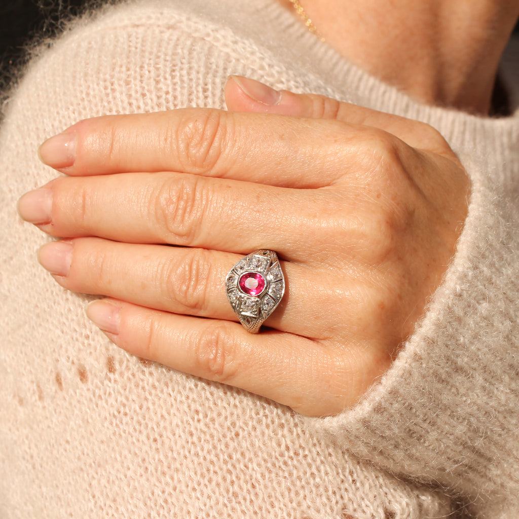 antique ruby ring