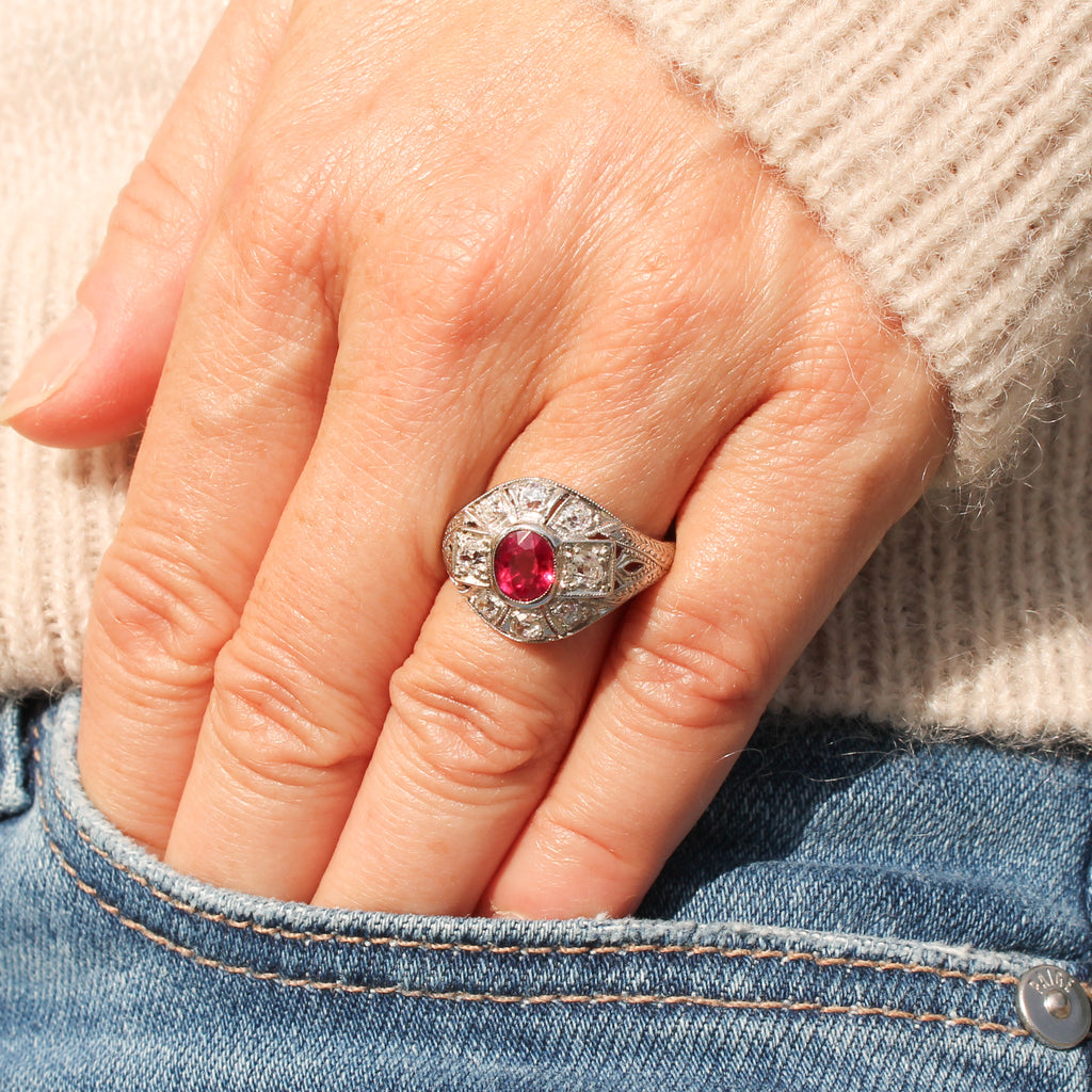antique ruby ring