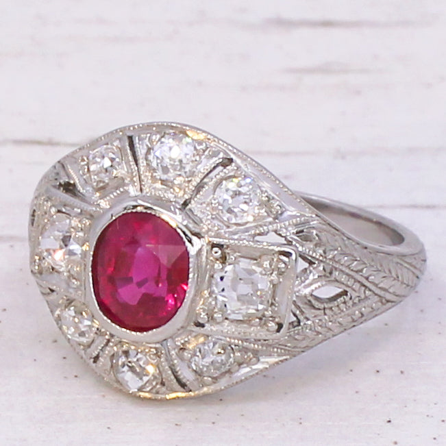 antique ruby ring