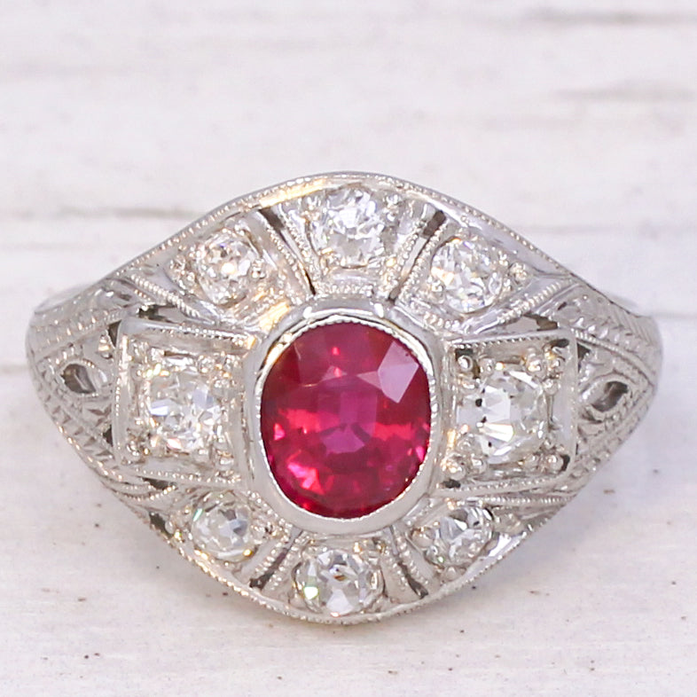 antique ruby ring