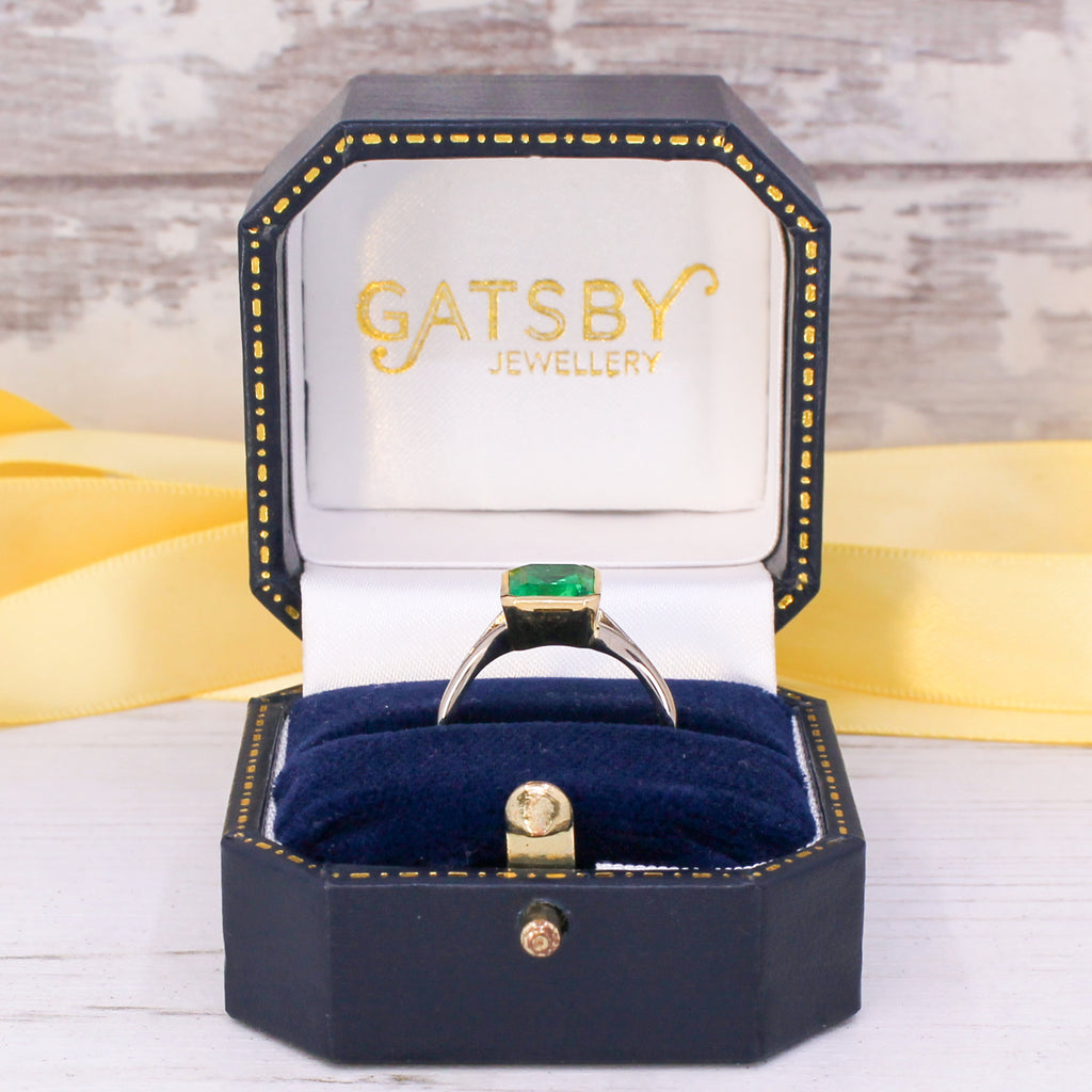 vintage colombian emerald ring