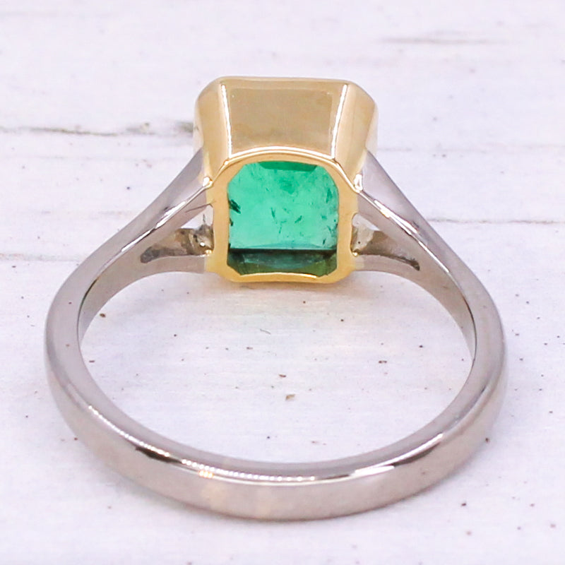 vintage colombian emerald ring
