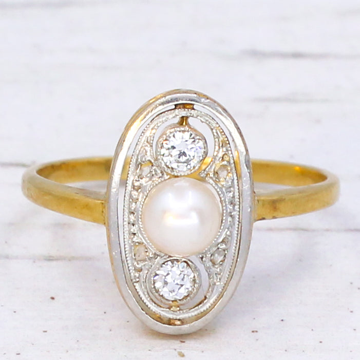 vintage pearl ring