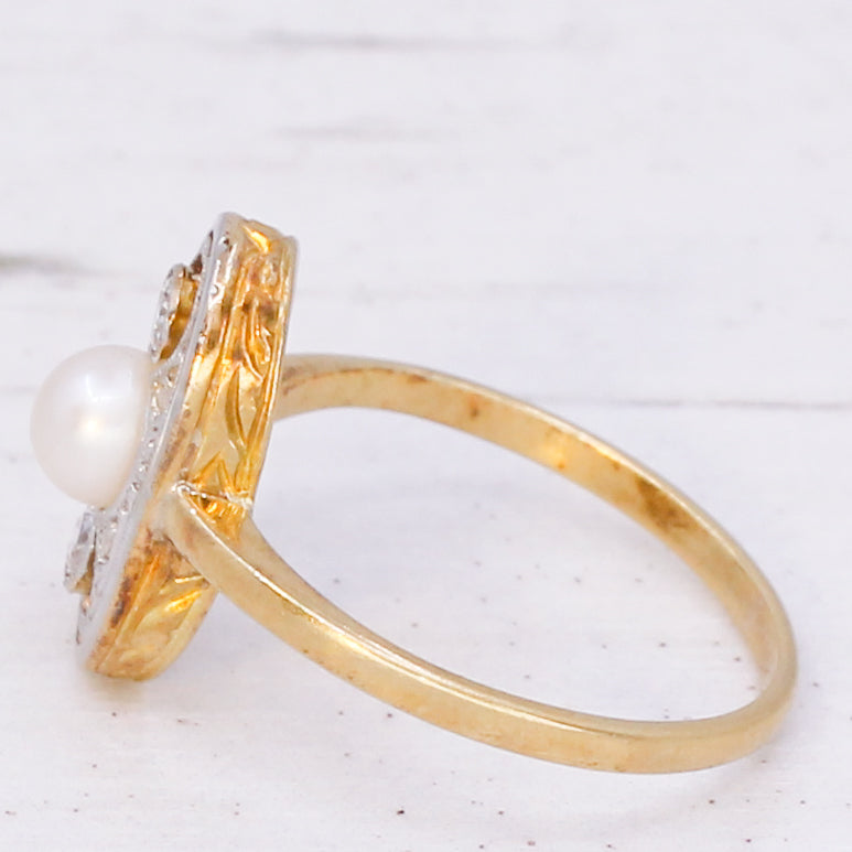 vintage pearl ring