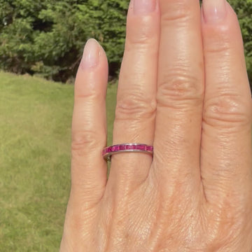 Ruby eternity ring