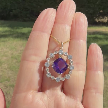 Victorian amethyst pendant