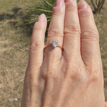 old pear cut diamond