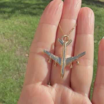 747 charm pendant