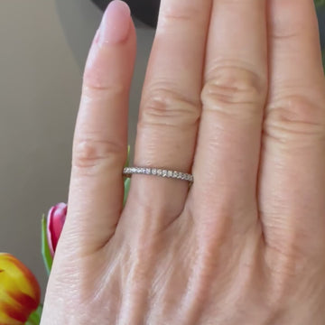 vintage half eternity ring