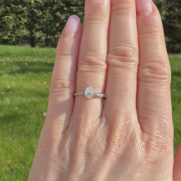 old pear cut diamond