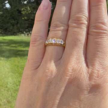 Victorian 5 Stone Diamond Ring