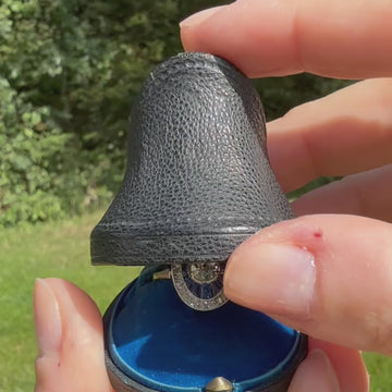 Art Deco diamond and sapphire ring