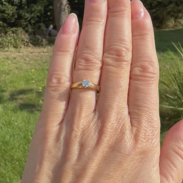 vintage gold engagement ring