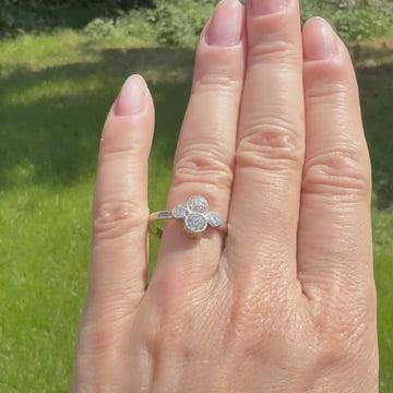 vintage toi et moi ring