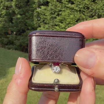 Art Deco Burmese Ruby