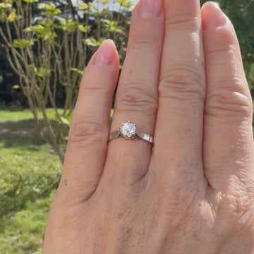 vintage old cut engagement ring