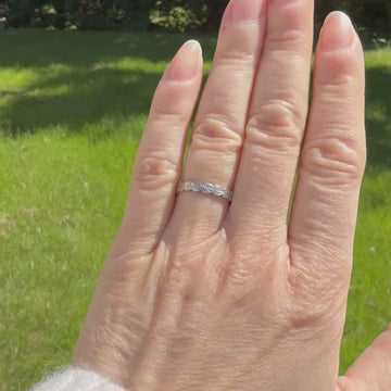 vintage platinum wedding ring
