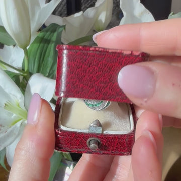 Art Deco emerald and diamond ring
