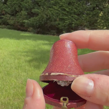 vintage pearl and diamond ring