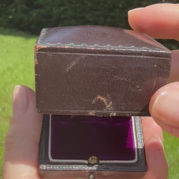 old European cut emerald ring
