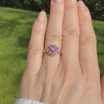 Art Deco ruby ring